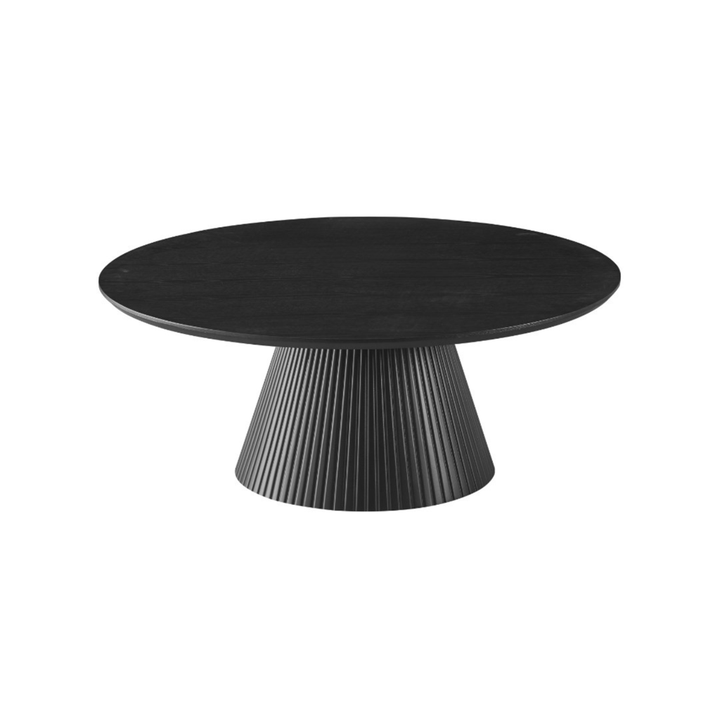 KIMBERLY SALOTAFEL 110 ROND BLACK VENEER PLAIN