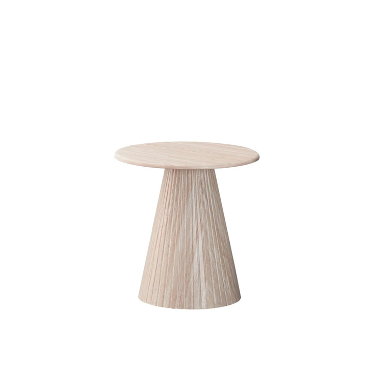 KIMBERLY BIJZETTAFEL 55 ROND FLINTSTONE FAUX  MARBLE TOP