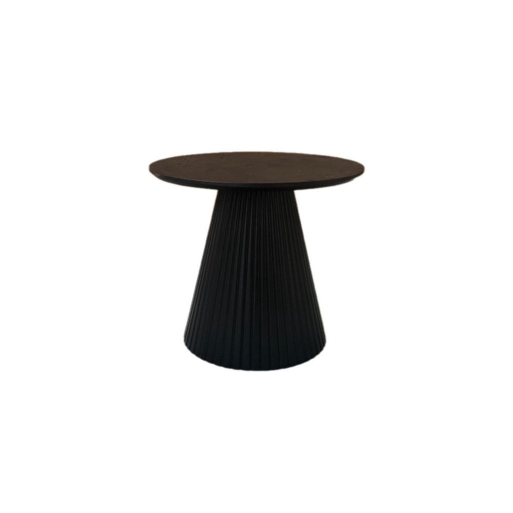 KIMBERLY Bijzettafel 55x55x55 + BLACK VISGRAAT PLAIN