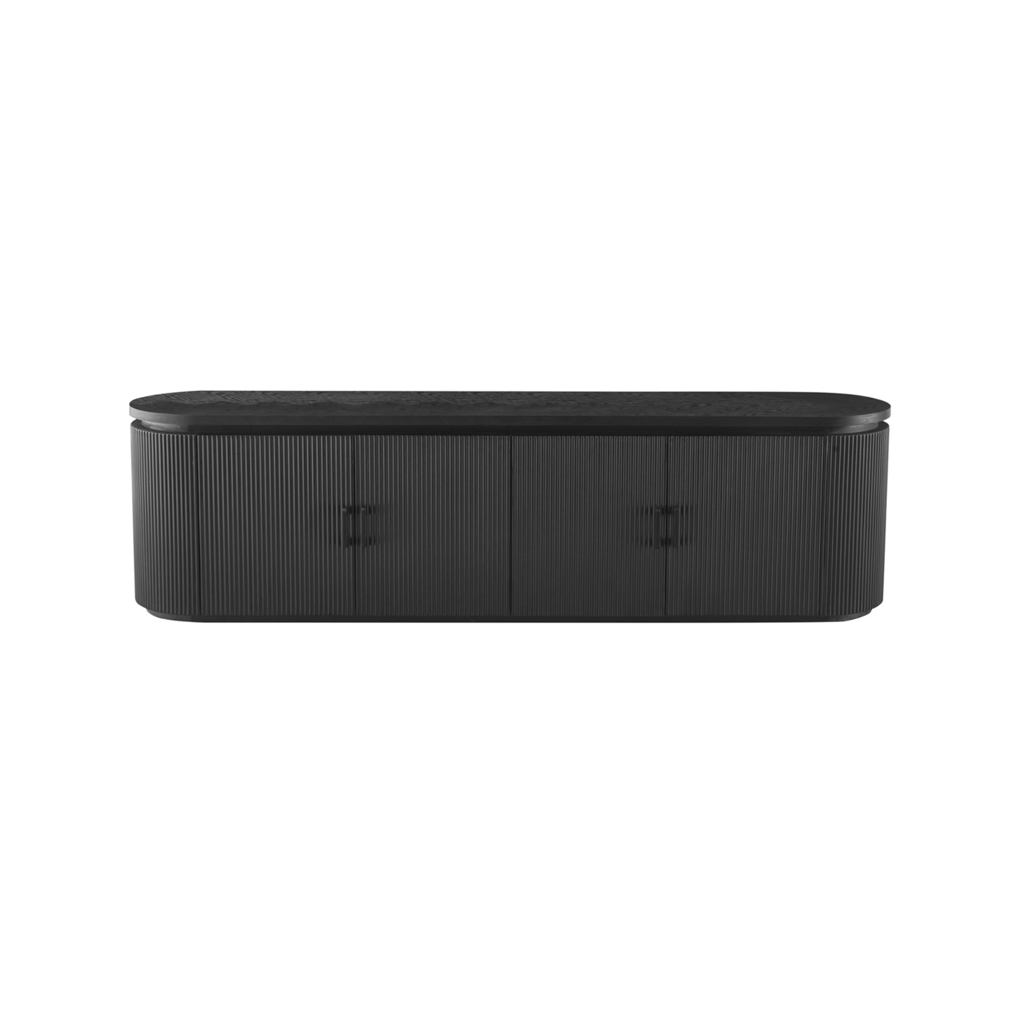 KIMBERLY TV MEUBEL 200X40X55 + BLACK VENEER PLAIN