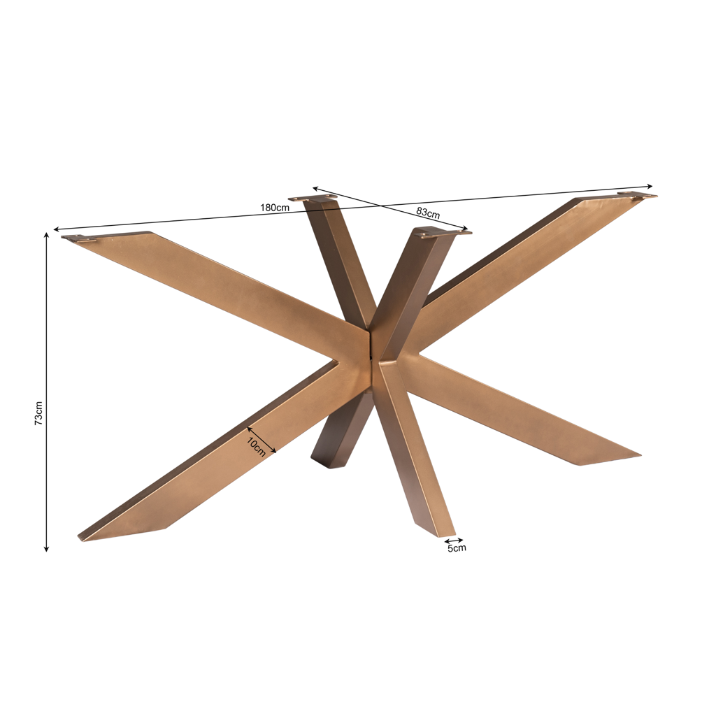 Matrix-Bein | oval/rechteck | Bronze