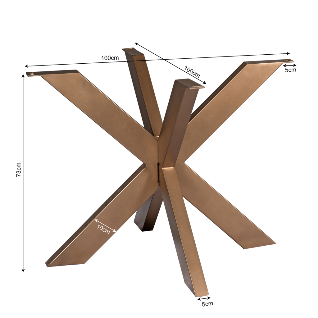 Matrix-Bein | rund | Bronze