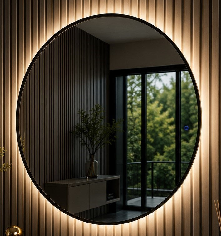 Spiegel met verlichting Black Line MT-94 120 × 120 cm