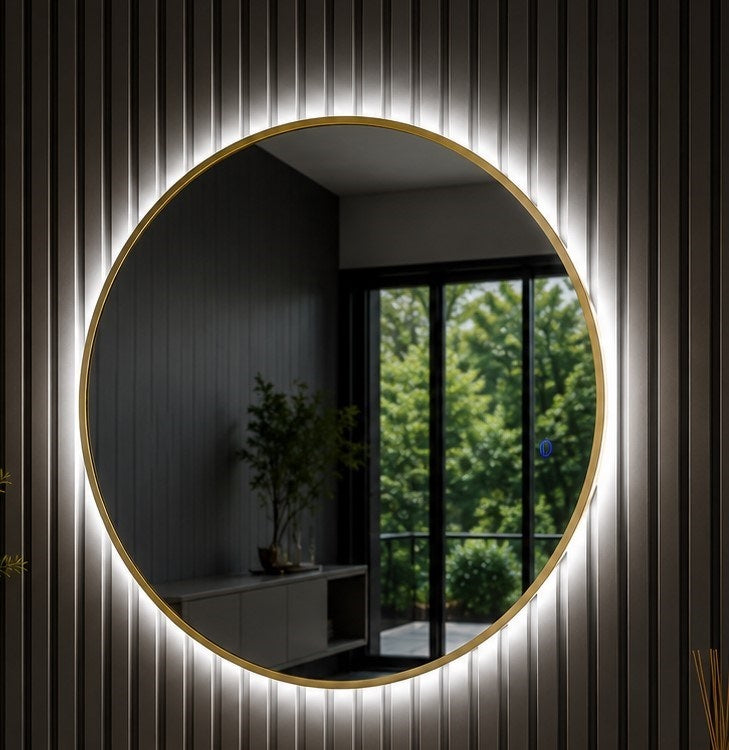 Spiegel met verlichting Gold Line MT-95 100 × 100 cm