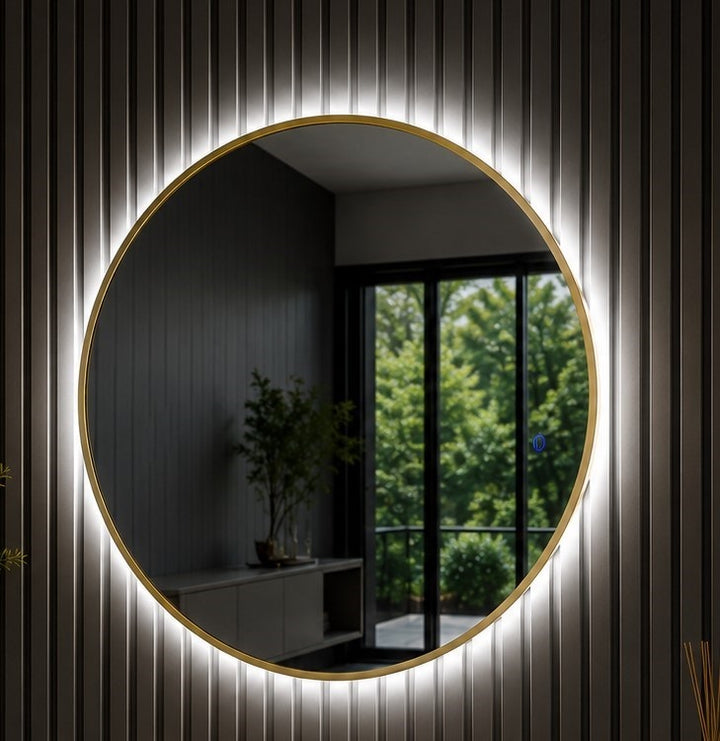 Spiegel met verlichting Gold Line MT-95 100 × 100 cm