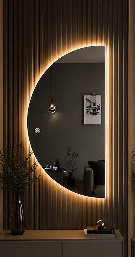 Spiegel met verlichting Half MT-89 130 × 85 × 2,2 cm