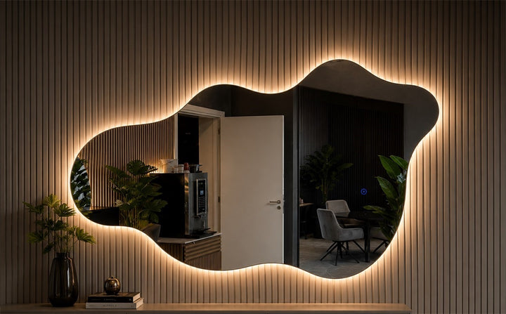 Spiegel met verlichting Curve CW002 160 × 80 × 2,2 cm