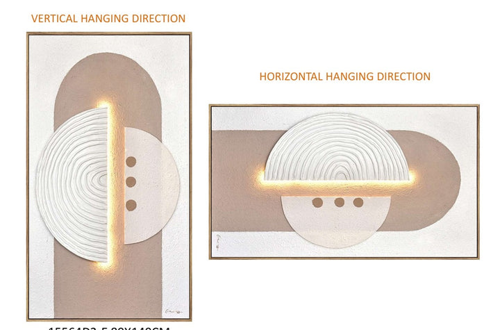 Wall Deco 15564D2-E met LED-verlichting 80 × 140 × 3,7 cm
