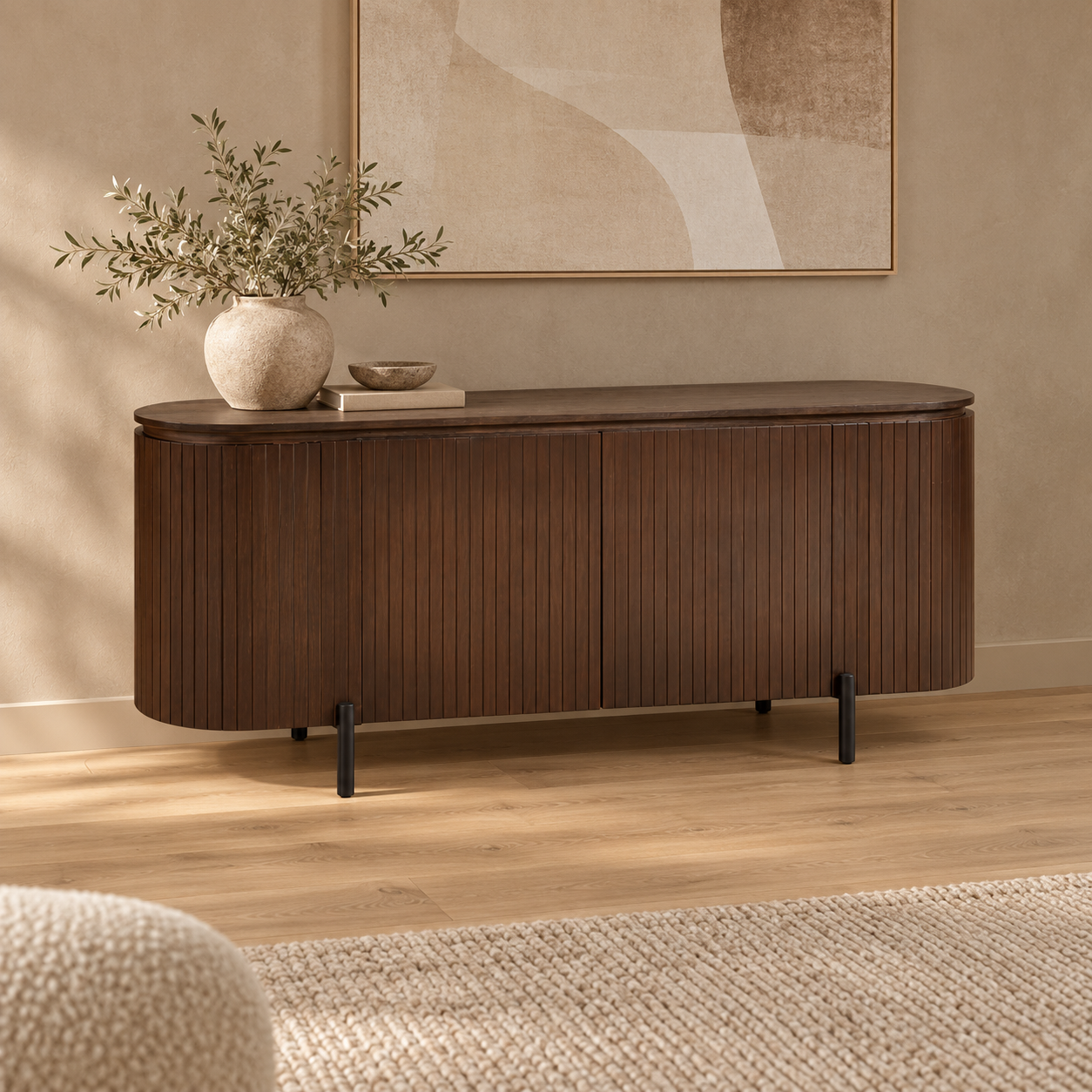 TAURUS BF BROWN VENEER PLAIN 190X45X80 – sfeerimpressie