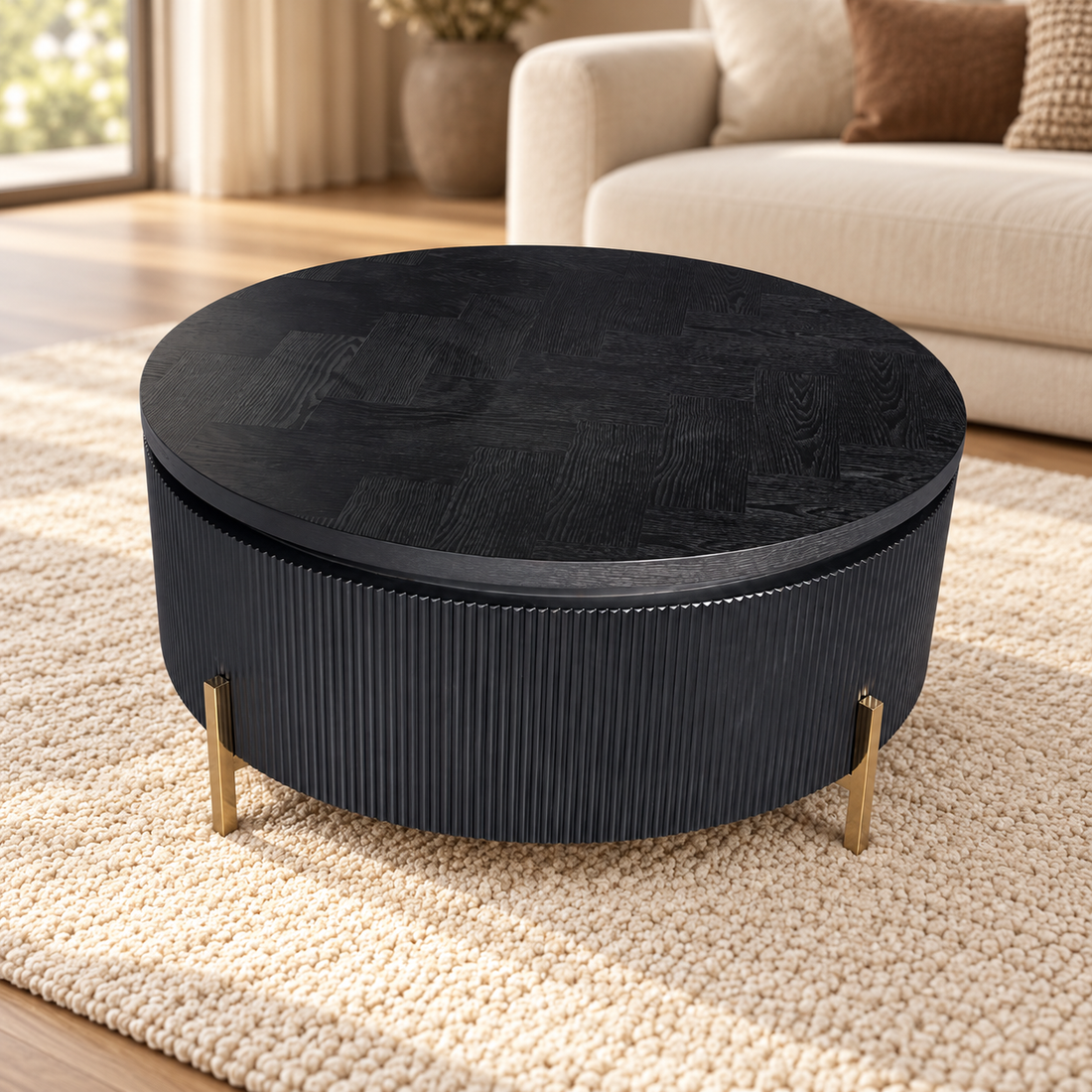 FOSTER CT VISGRAAT PLAIN 100 ROND – sfeerimpressie
