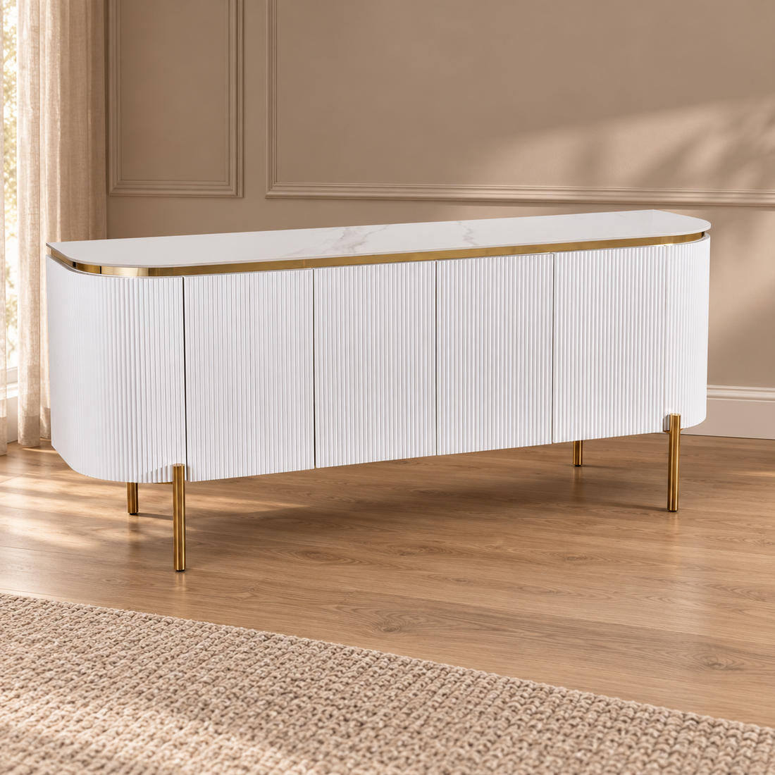 AQUA DRESSOIR 190X50X80 CERAMIC – sfeerimpressie