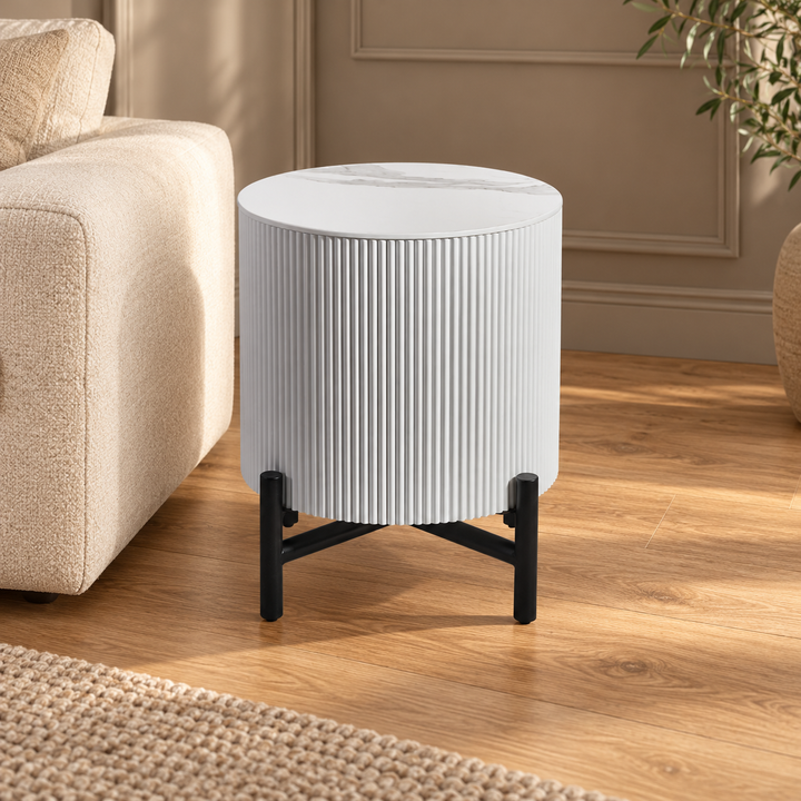 AQUA BIJZETTAFEL CNC 45 ROND – sfeerimpressie
