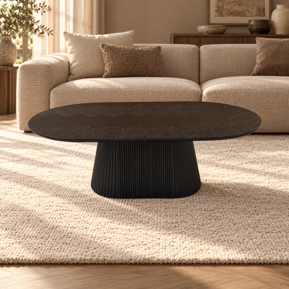 KIMBERLY SALONTAFEL 130x70 FINEER – sfeerimpressie