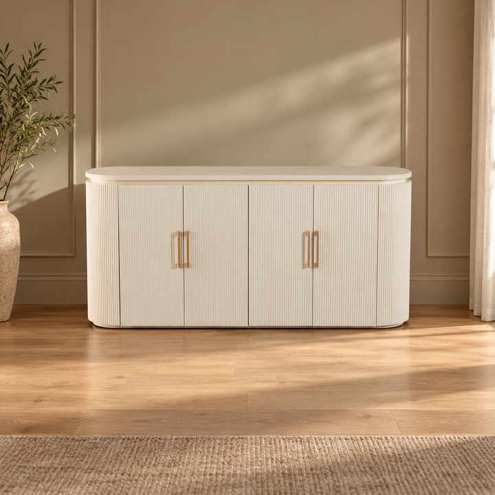 KIMBERLY DRESSOIR 180X40X85 + VENEER PLAIN – sfeerimpressie