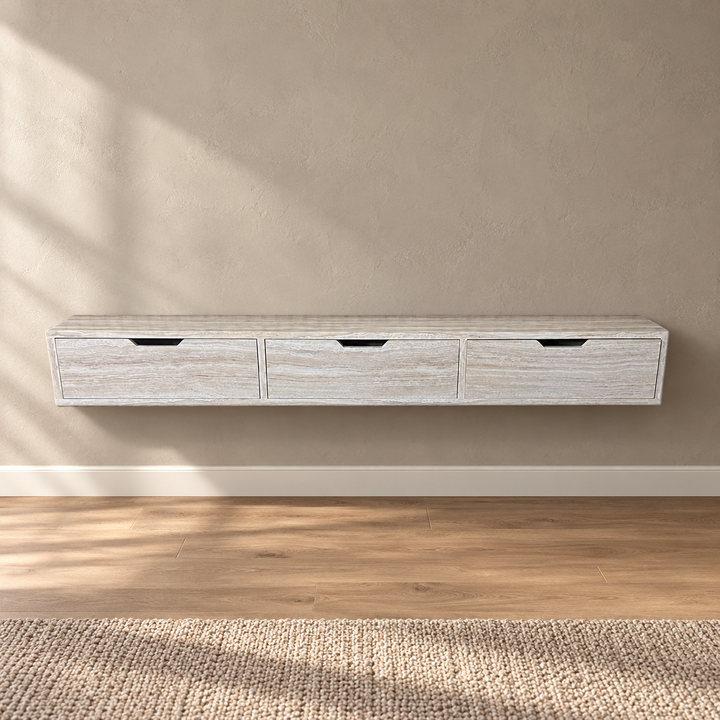 ZWEVENDE KAST FLINTSTONE FINEER 160X24X20 – sfeerimpressie
