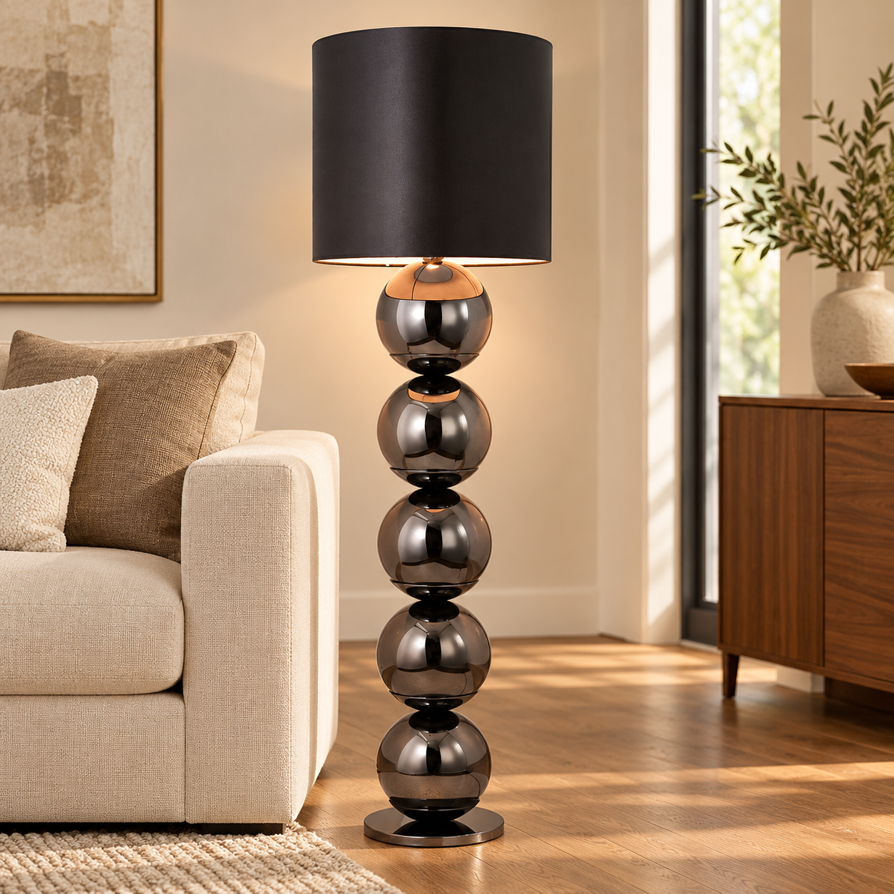 XL Bollamp - Antraciet – sfeerimpressie