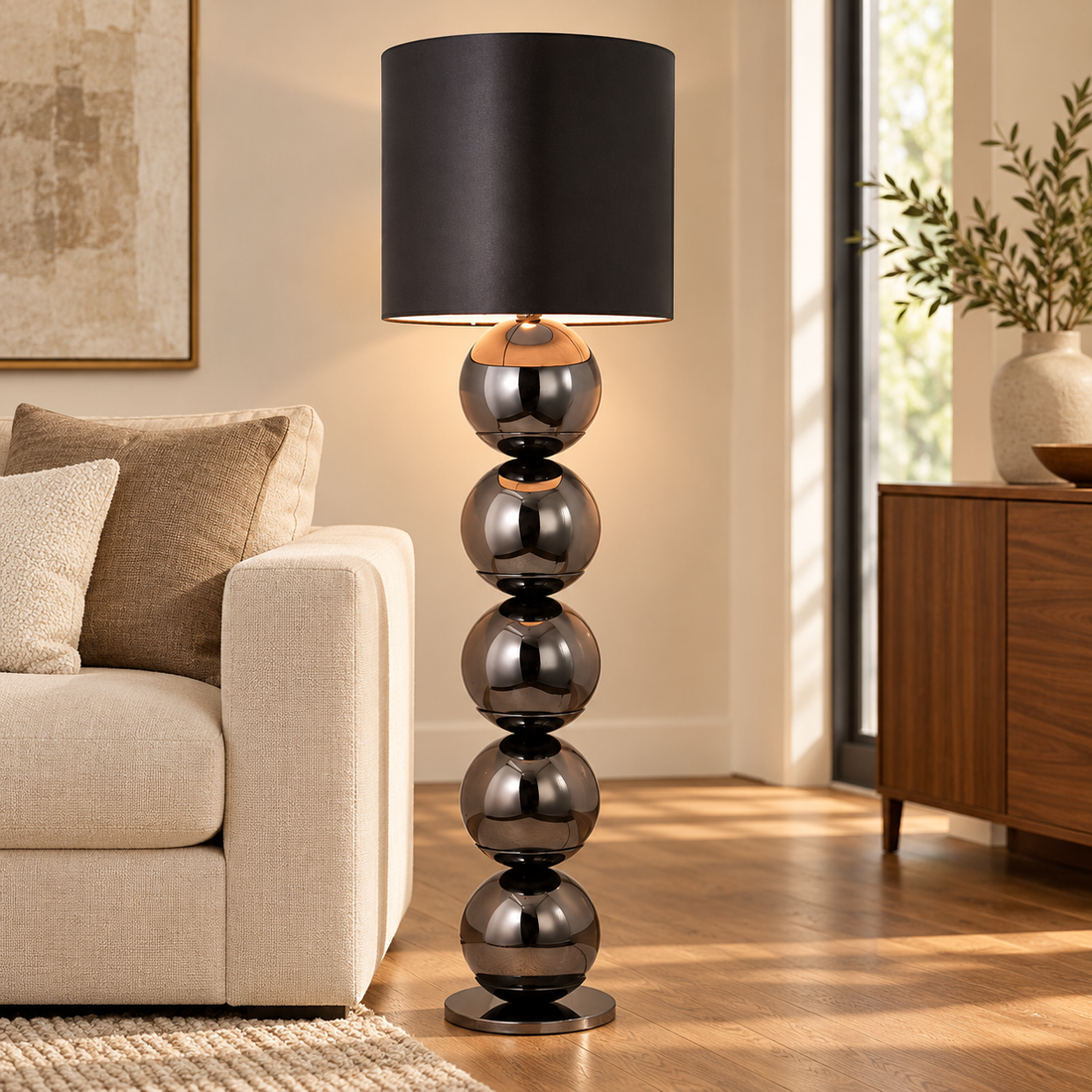 XL Bollamp - Antraciet – sfeerimpressie
