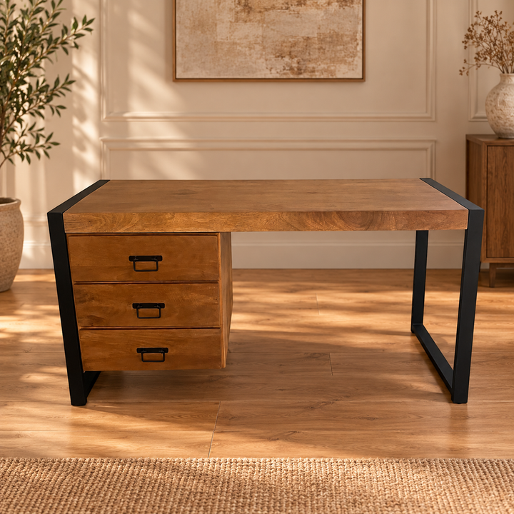 Bureau Boaz | 145 cm  | FINISH WARM | 30% – sfeerimpressie