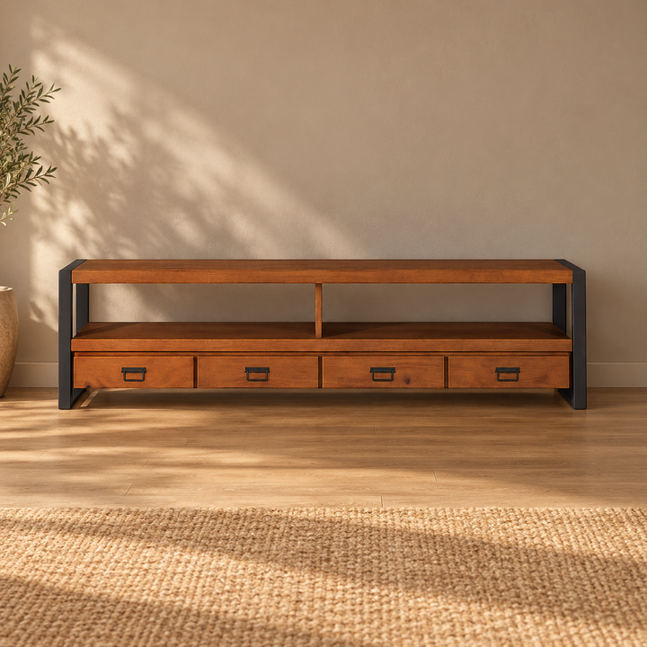 Tv meubel Boaz | 220 cm | FINISH WARM – sfeerimpressie