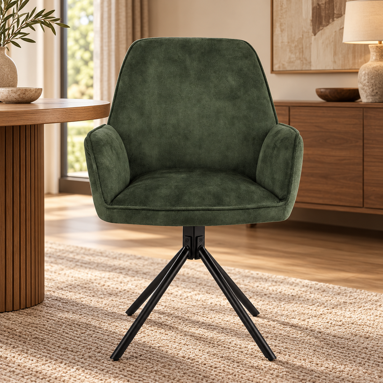 Eetkamerstoel Noah Moss (set of 2) – sfeerimpressie