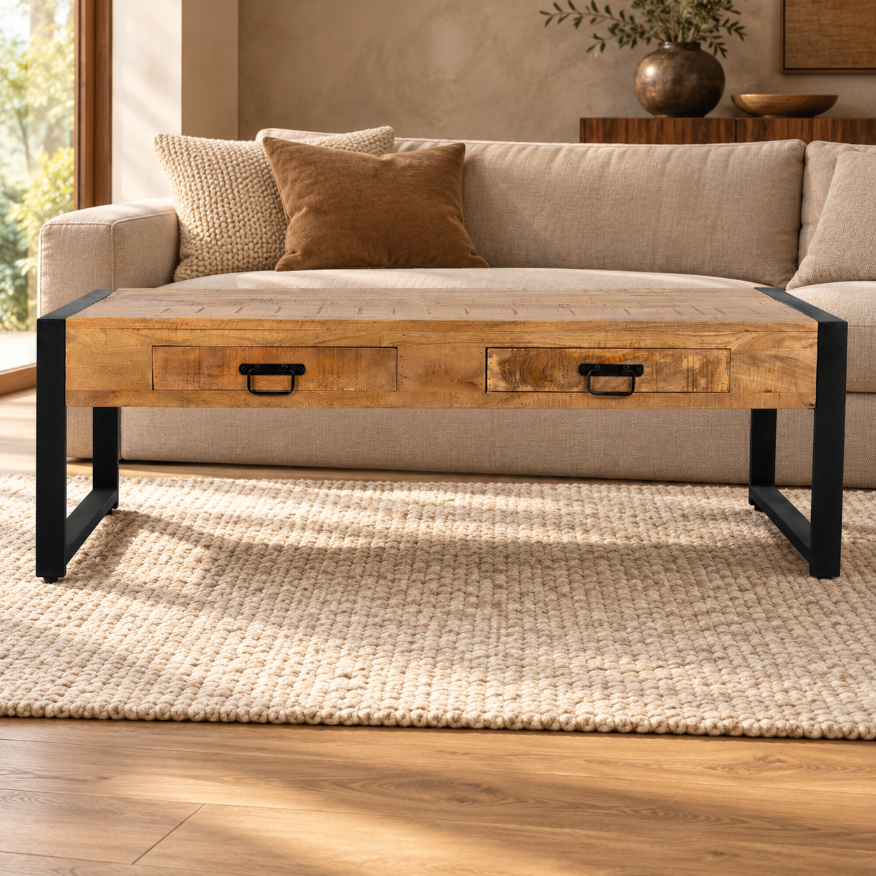Salontafel Britt met Laden – sfeerimpressie