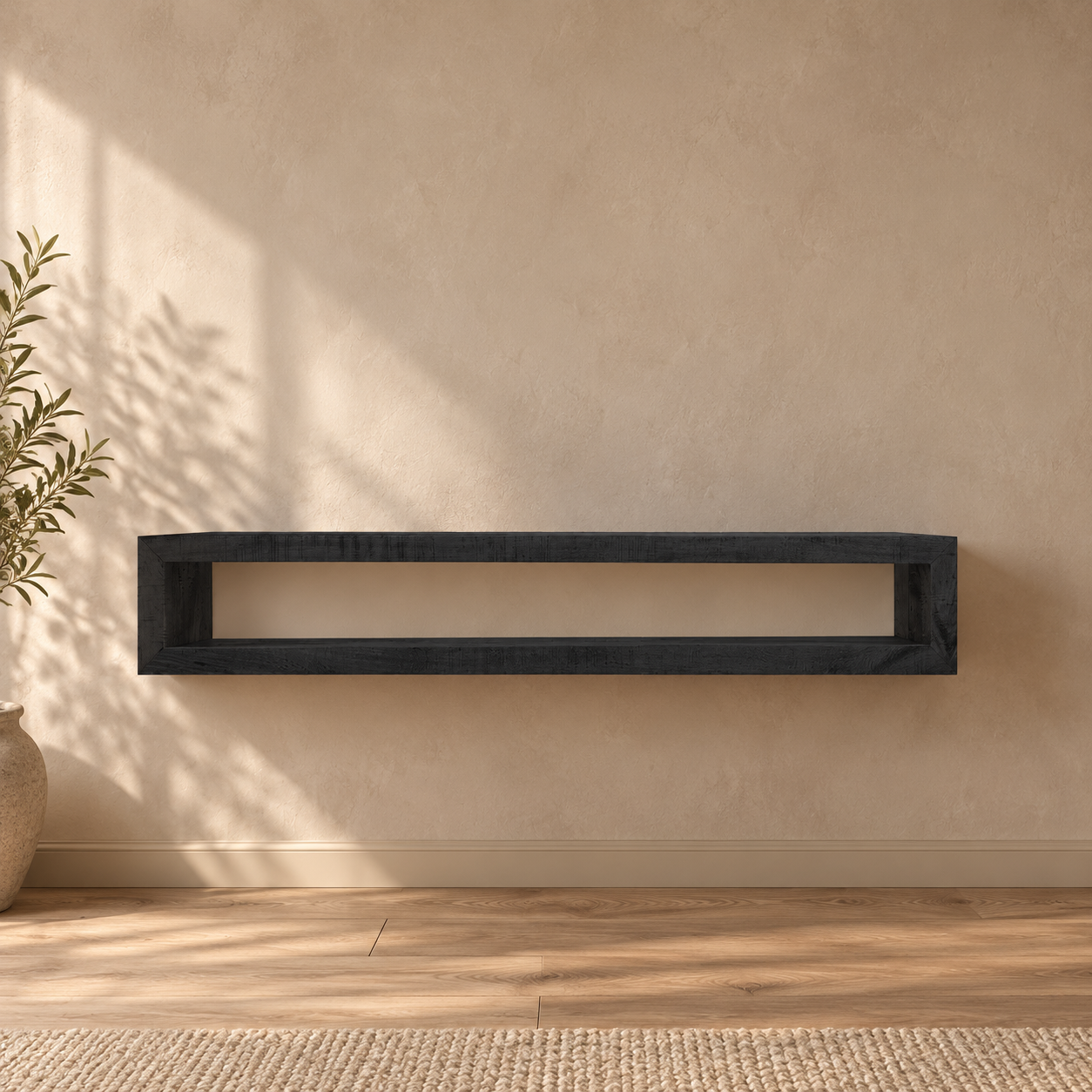 TV-Meubel Hangend Zwart 160 – sfeerimpressie