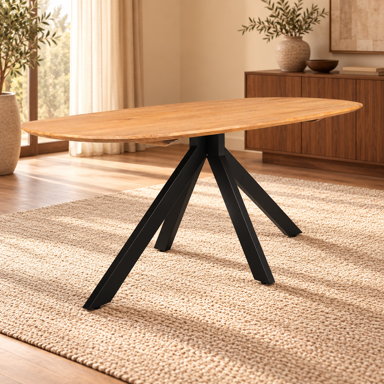 Eettafel Deens Ovaal Runa – sfeerimpressie