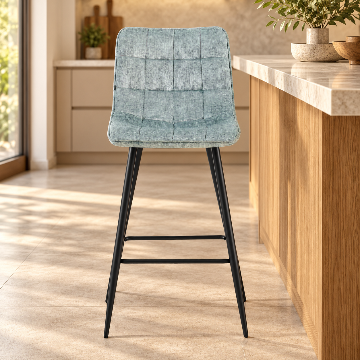 Barstoel Lucille Perfect Harmony Lichtblauw – sfeerimpressie