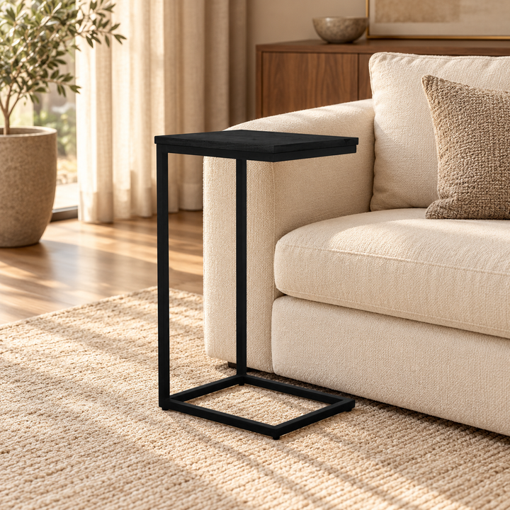 Banktafel Zwart Rya Set van 2 (set of 2) – sfeerimpressie