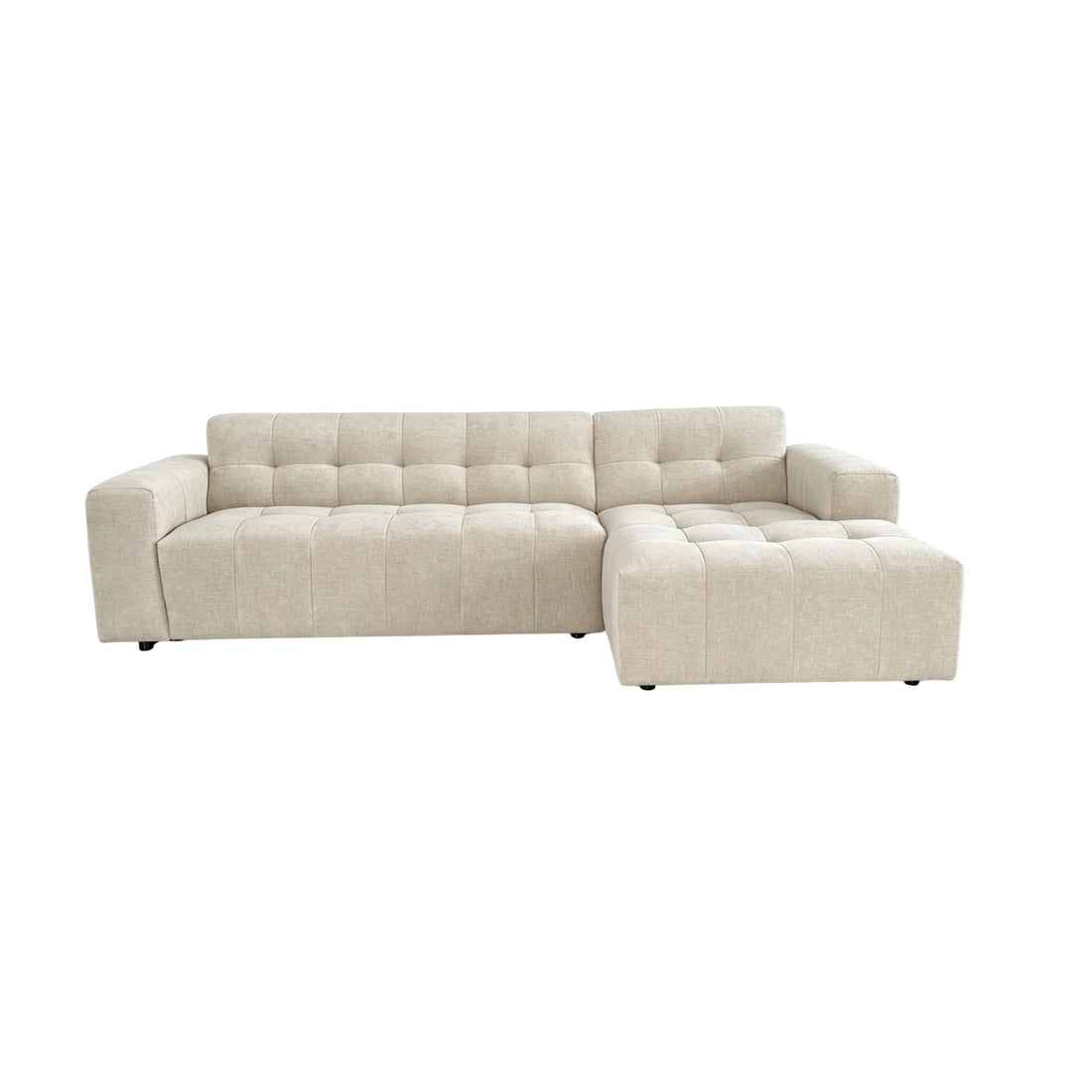 MySofa Ruby Loungebank Beige 2,5 zits AL + Lounge R