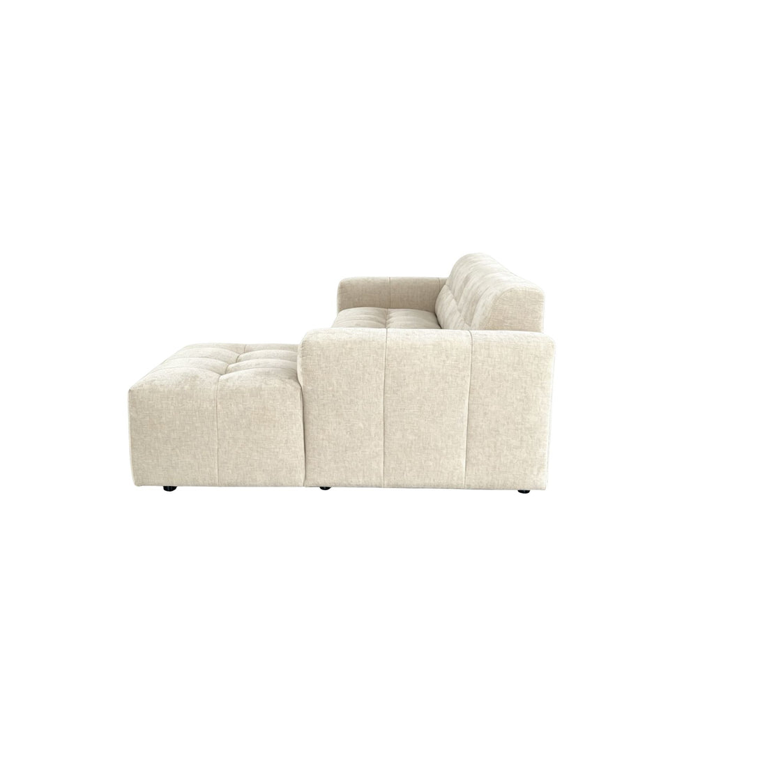 MySofa Ruby Loungebank Beige 2,5 zits AL + Lounge R