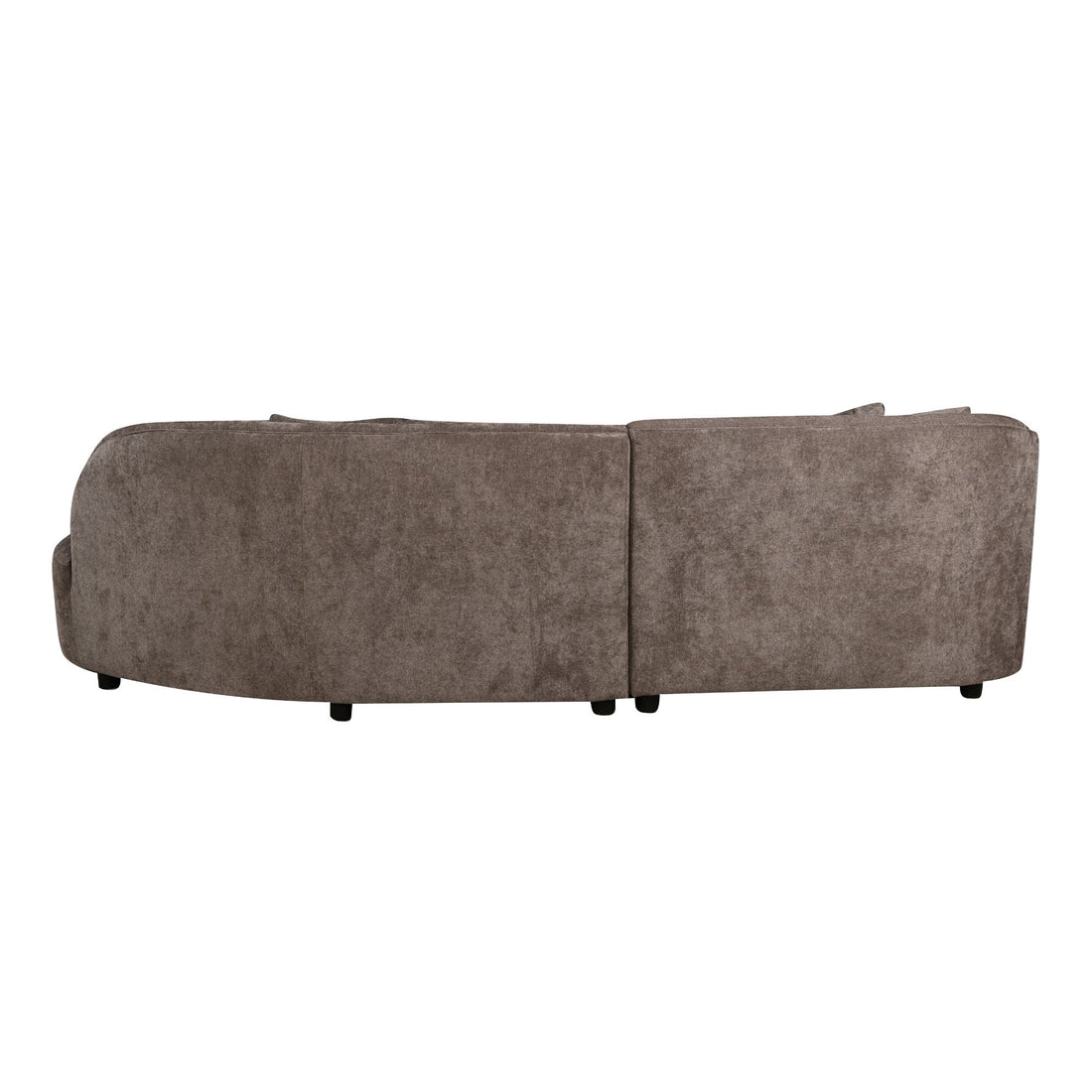 MySofa Novi Hoekbank Bruin 3 zits + Lounge R