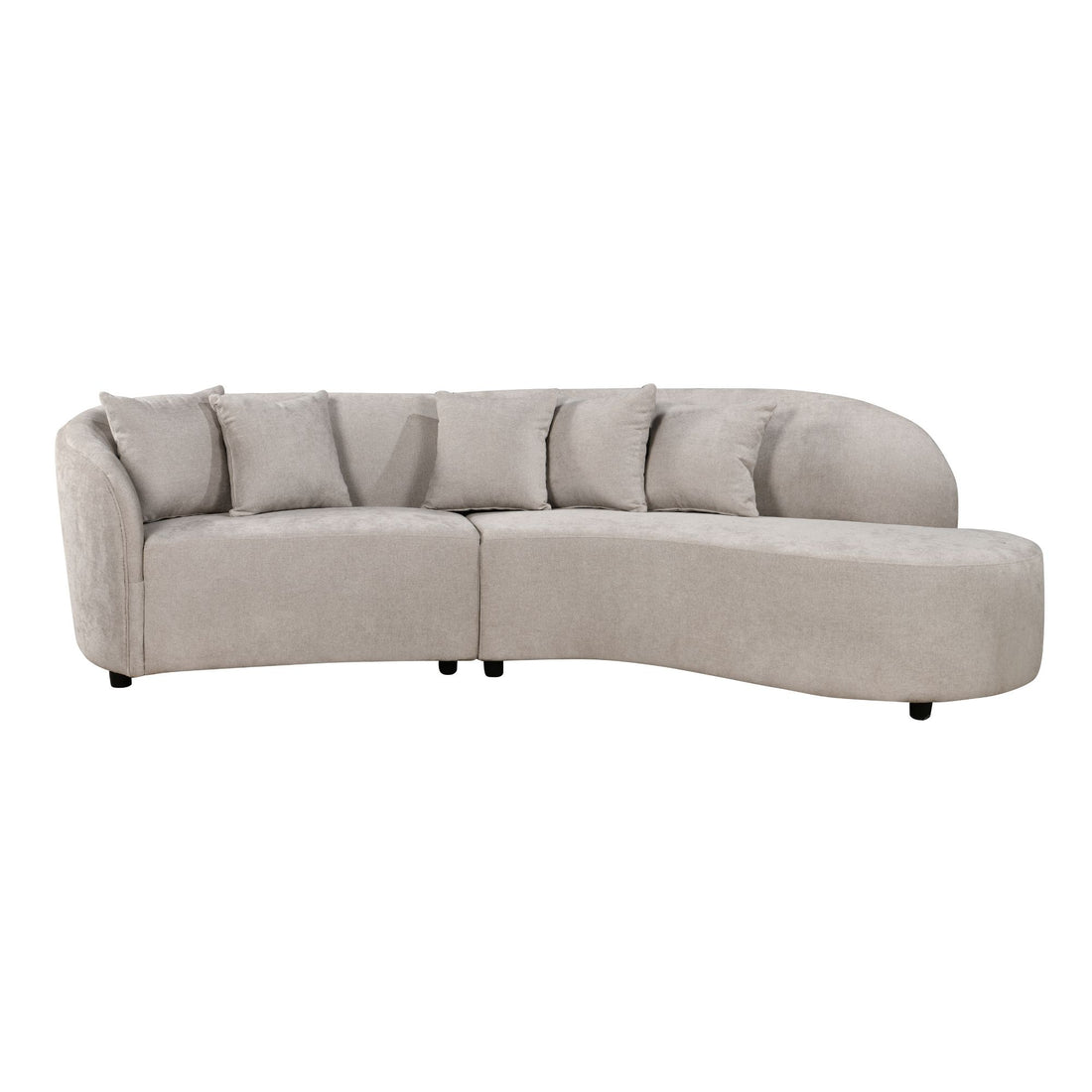 MySofa Novi Hoekbank Zand 3 zits + Lounge R