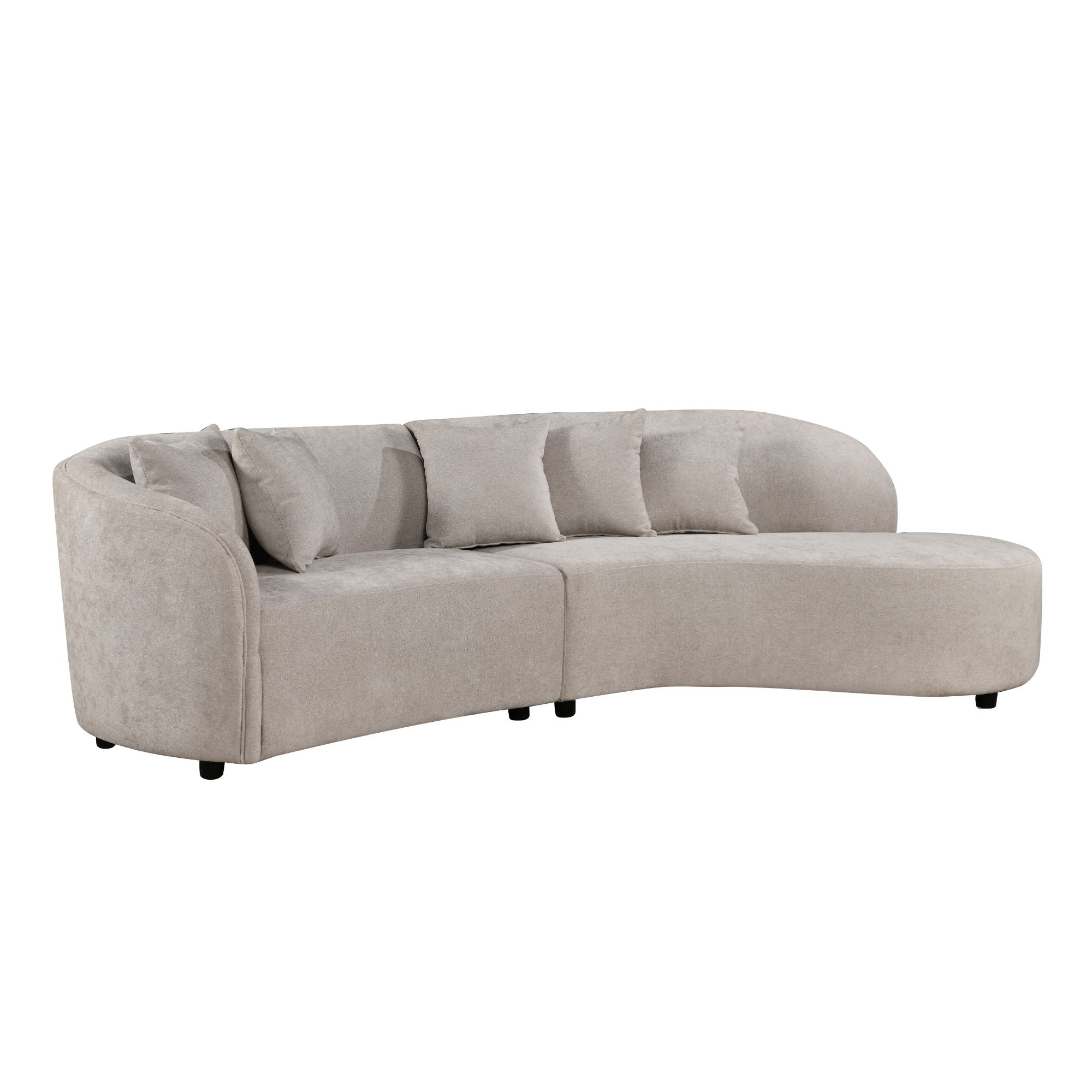 MySofa Novi Hoekbank Zand 3 zits + Lounge R