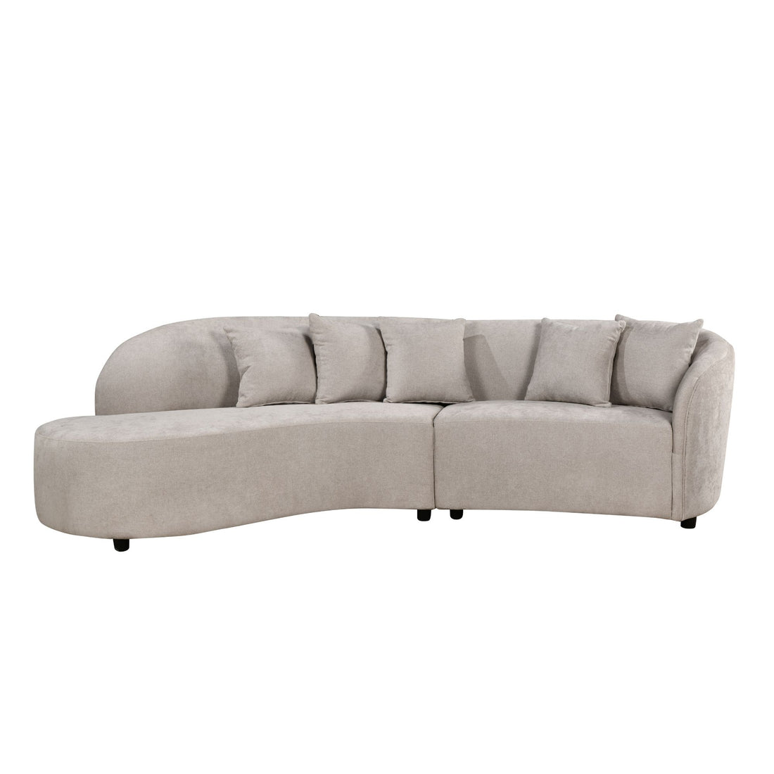 MySofa Novi Hoekbank Zand Lounge L + 3 zits