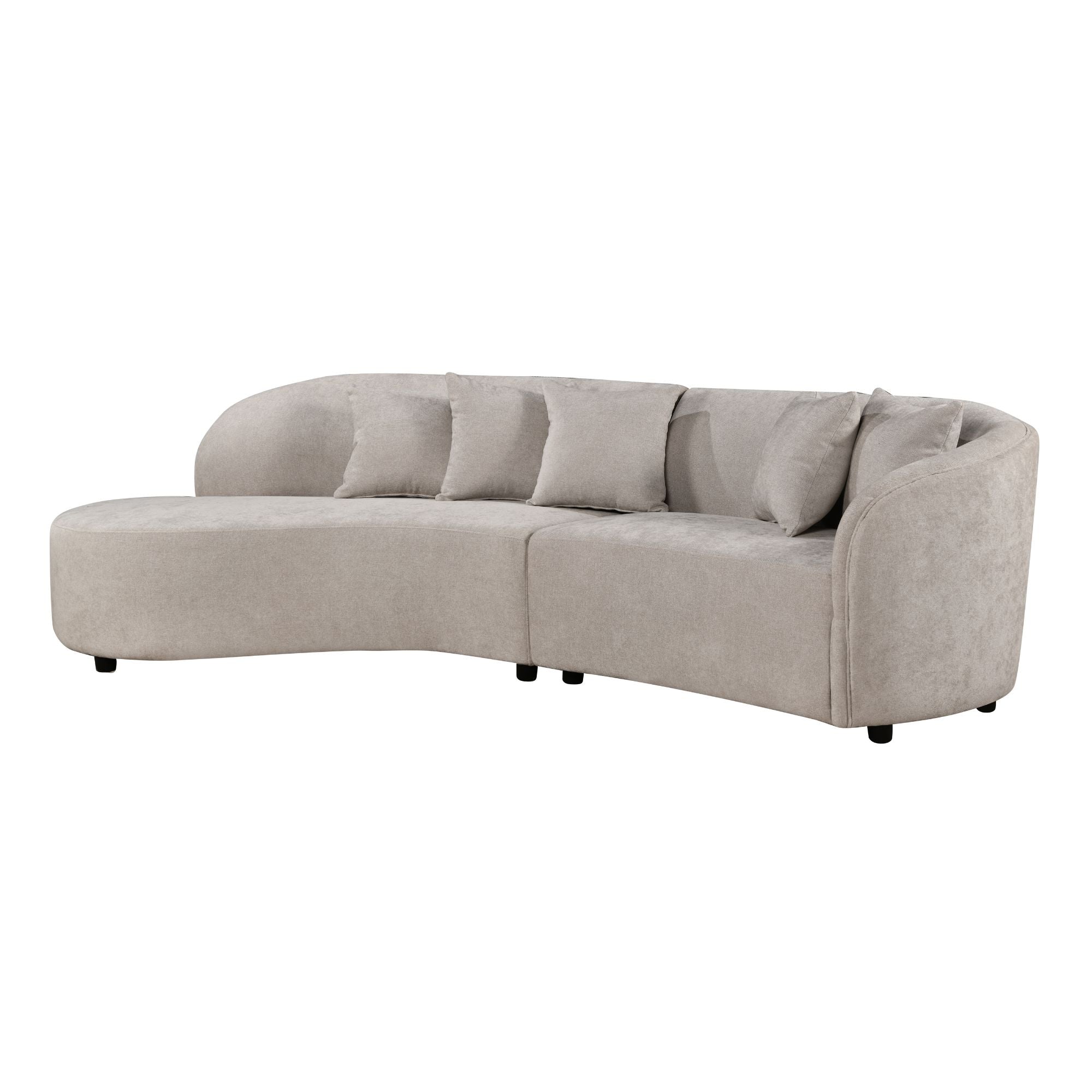 MySofa Novi Hoekbank Zand Lounge L + 3 zits