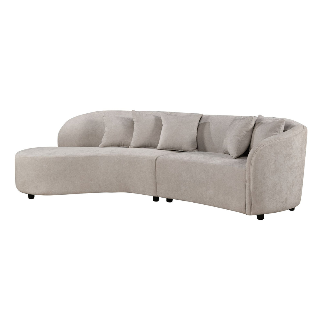 MySofa Novi Hoekbank Zand Lounge L + 3 zits