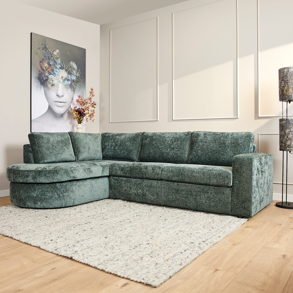 Sofa Alma | Green | Divan Links + 2,5 zits |