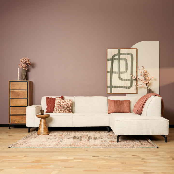 Sofa Floris | 2,5 zits + Divan Rechts | Beige | Baltimore