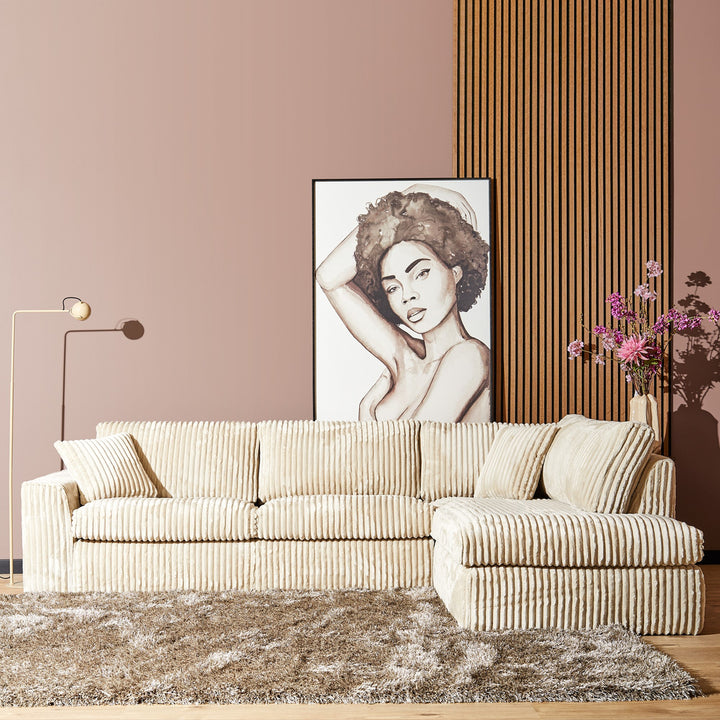 MySofa hoekbank Teddy 2,5 zits + Divan Rechts