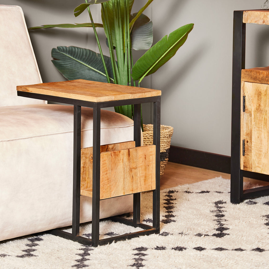 Schieberegler | Natürliches Mangoholz