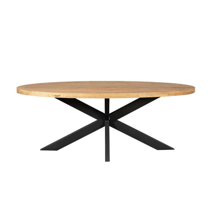 Ovale eettafel Dakota Naturel Mangohout 160 cm