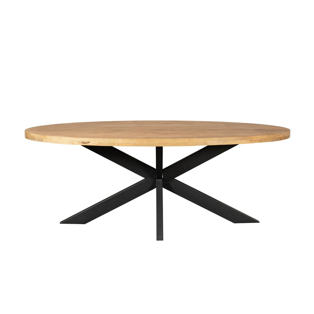Ovale eettafel Dakota Naturel Mangohout 180 cm