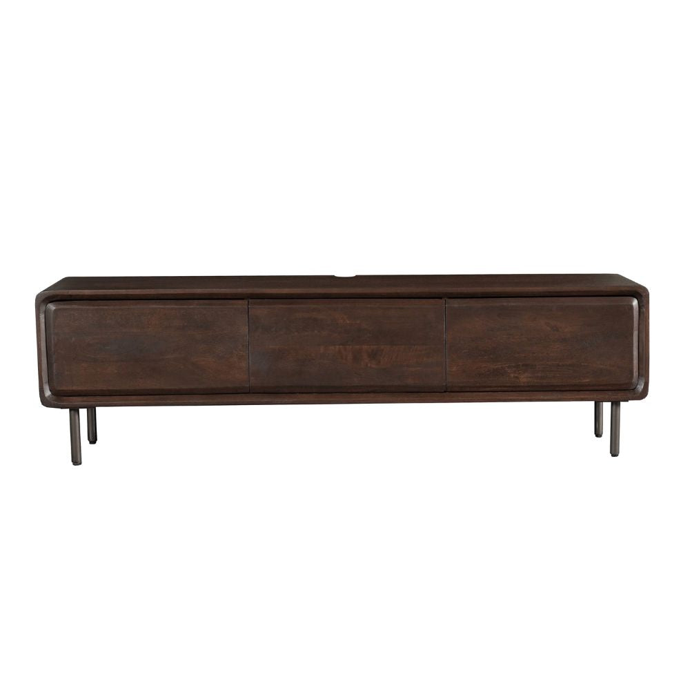 Zwevend tv meubel Allure Bruin Mangohout 160 cm