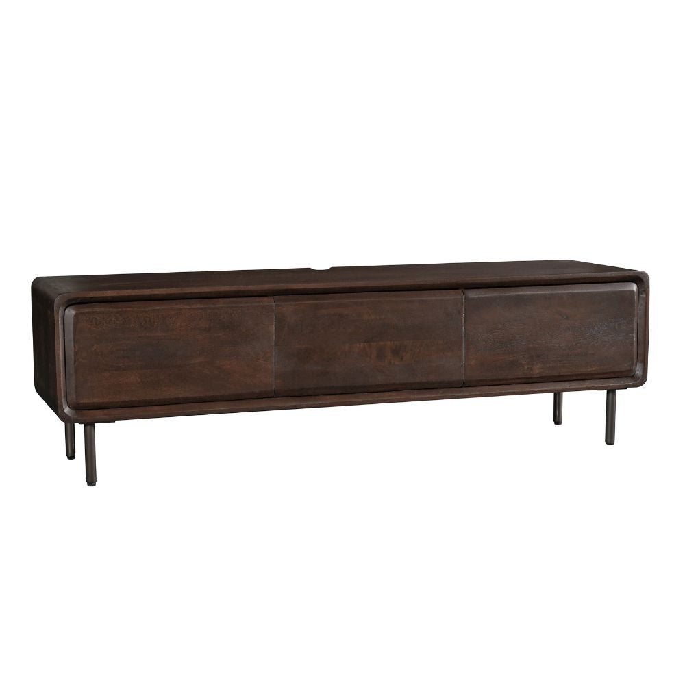 Zwevend tv meubel Allure Bruin Mangohout 160 cm