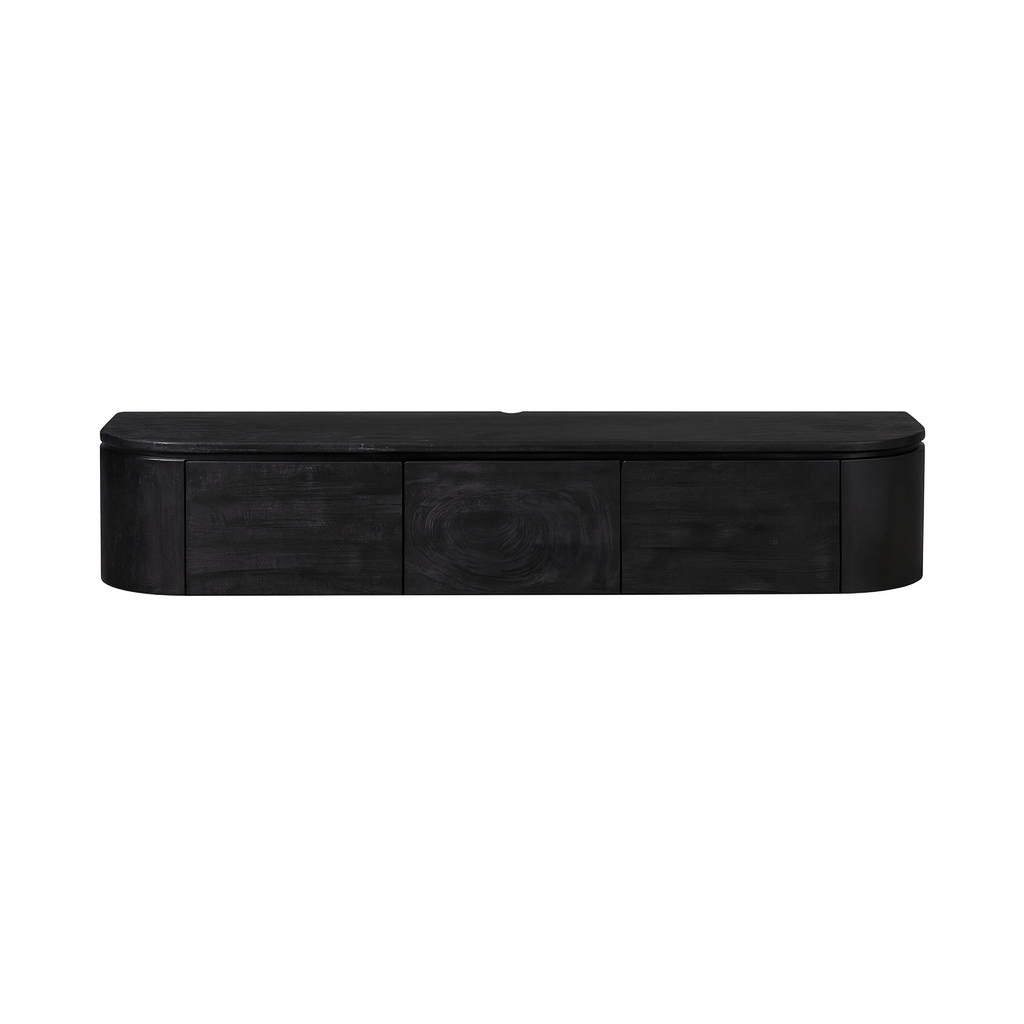 Tv meubel Excellent Zwart Mangohout 160 cm