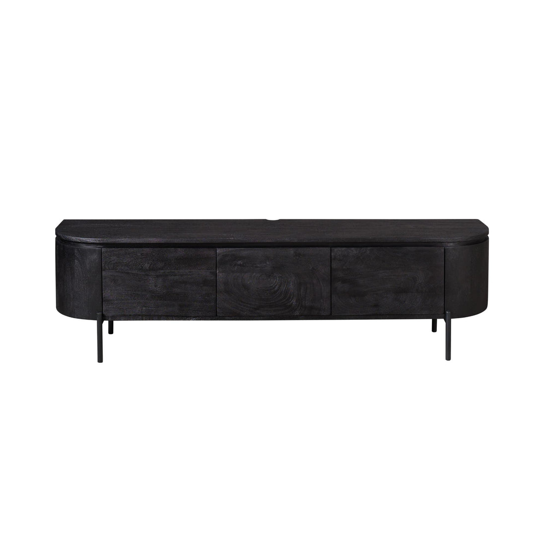 Tv meubel Excellent Zwart Mangohout 160 cm