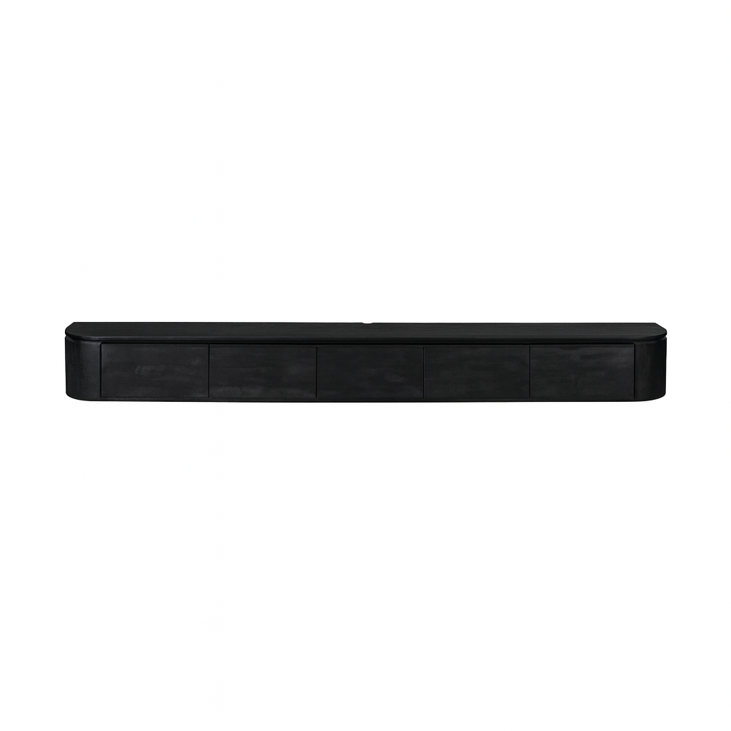 Tv meubel Excellent Zwart Mangohout 280 cm