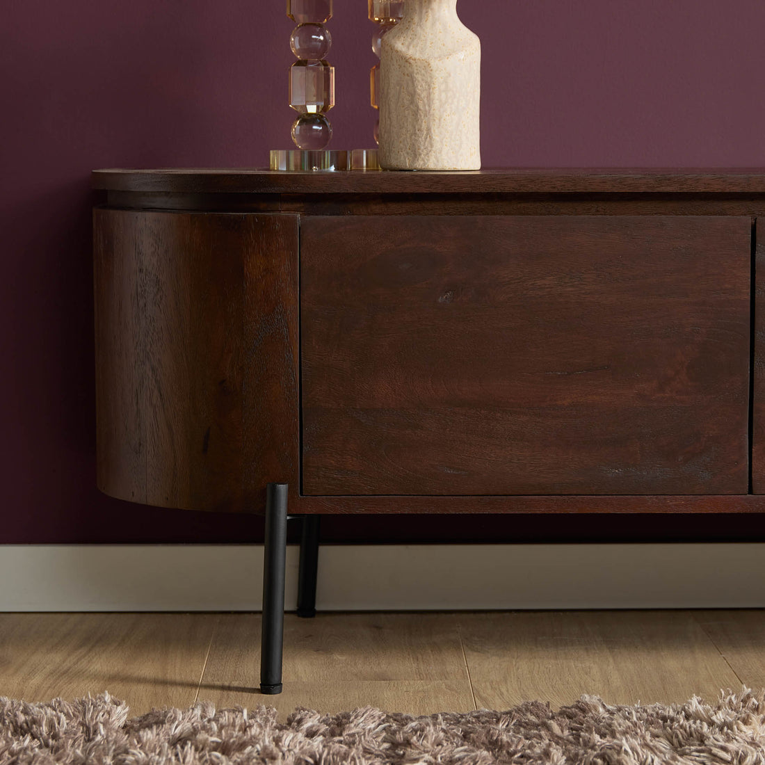 Tv meubel Excellent Bruin Mangohout 280 cm