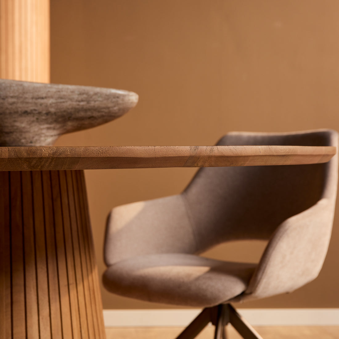 Ovale eettafel Solana Naturel Mangohout 240 cm